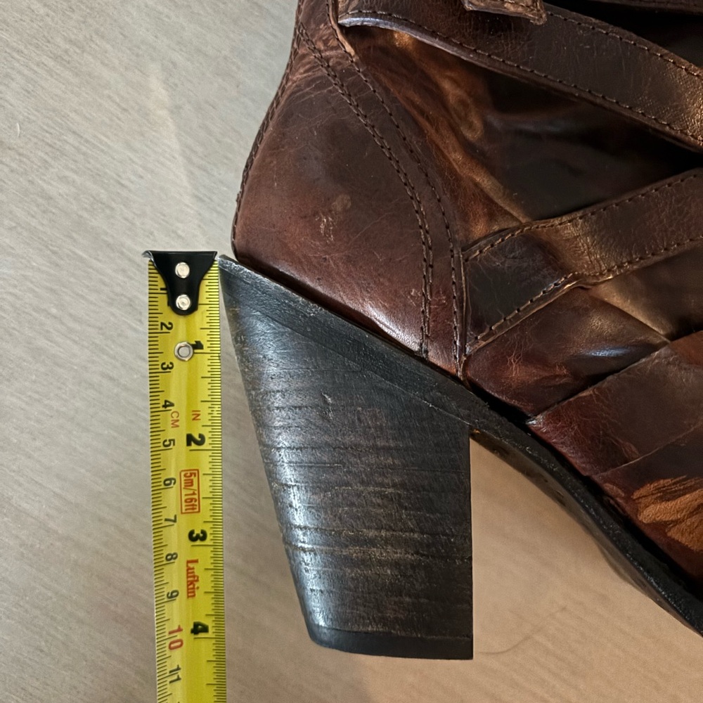 Freebird booties in cognac brown. Womens size 8, leather. - Picture 6 of 6